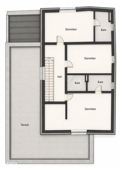 Casa individuala 6 camere, 5 bai, terasa la etaj, curte, P+ET+POD - 11