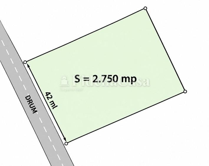 Teren de 2750 mp, în Grajduri