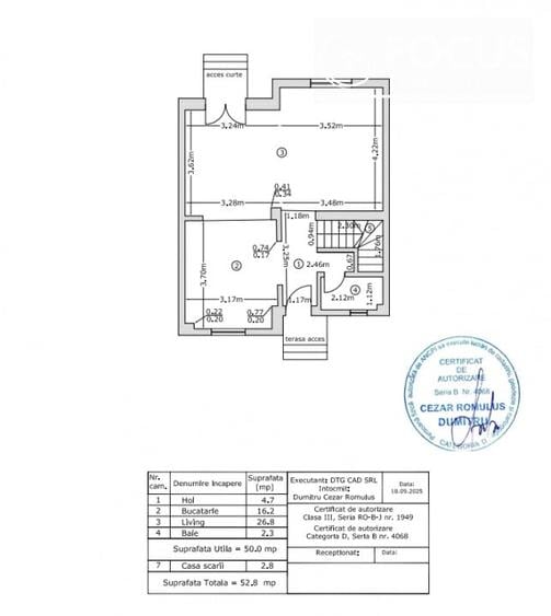 Duplex cu 5 camere cu Canalizare în Pipera