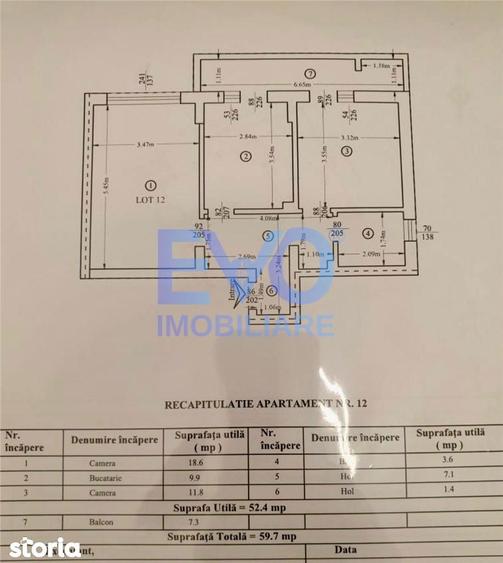 Apartament cu 2 camere decomandat în Valea Lupului