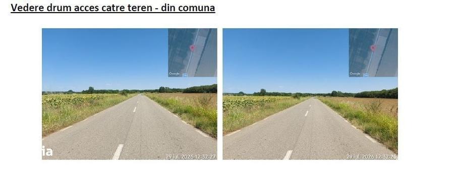 Teren de 2004 mp, în Coteana