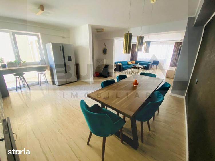 Apartament cu 4 camere, mobilat în Borhanci