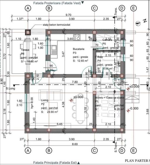 Casă cu 4 camere cu Teren 570 Mp în Central