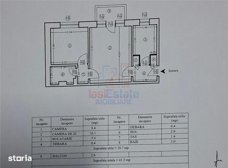 Apartament cu 2 camere decomandat în Mircea cel Bătrân