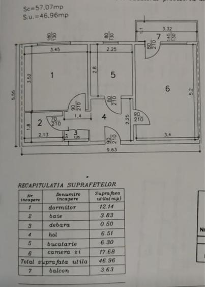 Apartament cu 2 camere decomandat în Vest