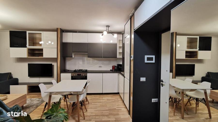 Apartament cu 2 camere, mobilat în Tei