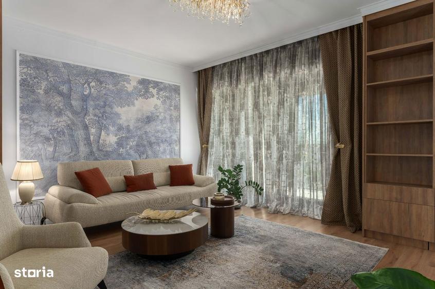 Apartament cu 3 camere, mobilat în Bucureștii Noi