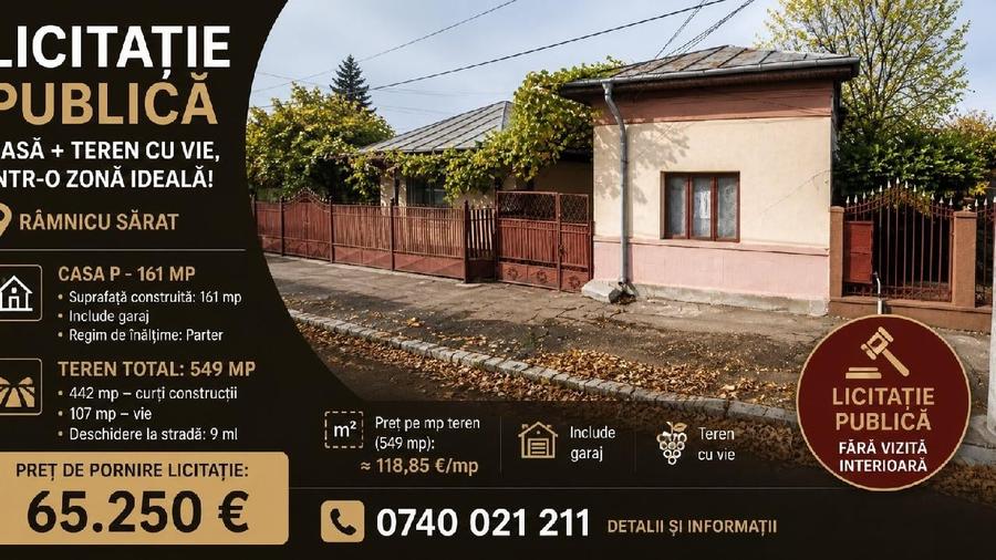 Casă individuală cu 3 camere cu Teren 400 Mp în Central