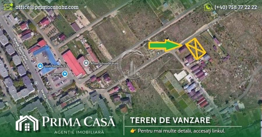 Teren Construcții intravilan de 1071 mp, în Broșteni