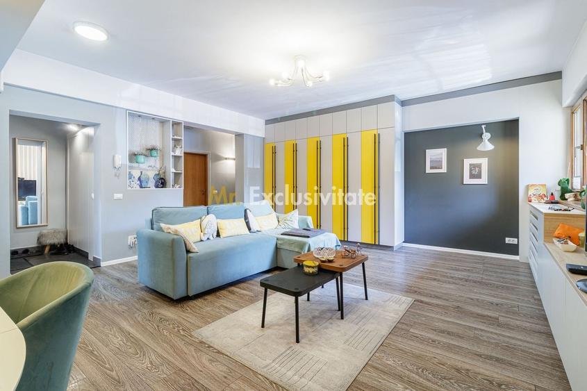 Apartament cu 4 camere semidecomandat, mobilat în Tineretului