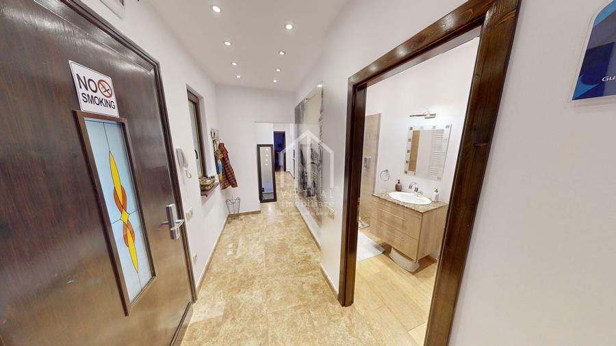 Apartament cu 3 camere semidecomandat, mobilat în Ultracentral