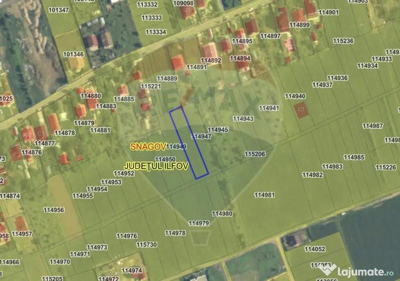 Teren de 992 mp, în Ghermănești