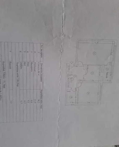 Apartament cu 2 camere decomandat în Vărsătura
