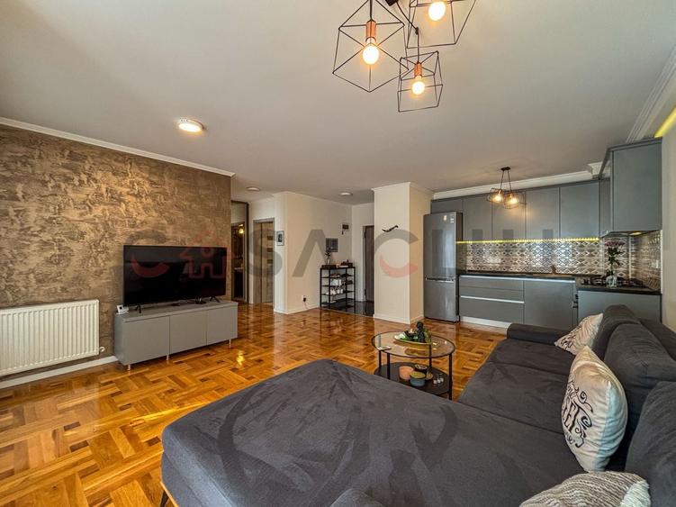 Apartament cu 2 camere semidecomandat, mobilat în Bună Ziua