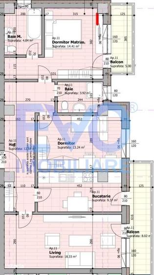 Apartament cu 3 camere decomandat în Galata
