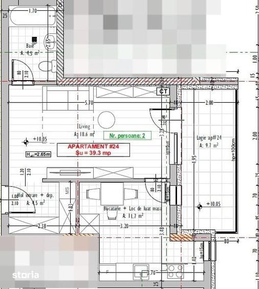 Apartament cu 2 camere în Florești — fotografia 1