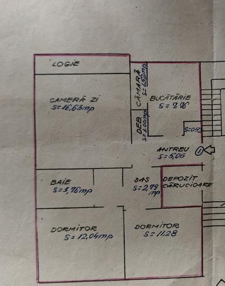 Apartament cu 3 camere decomandat în Mănăștur