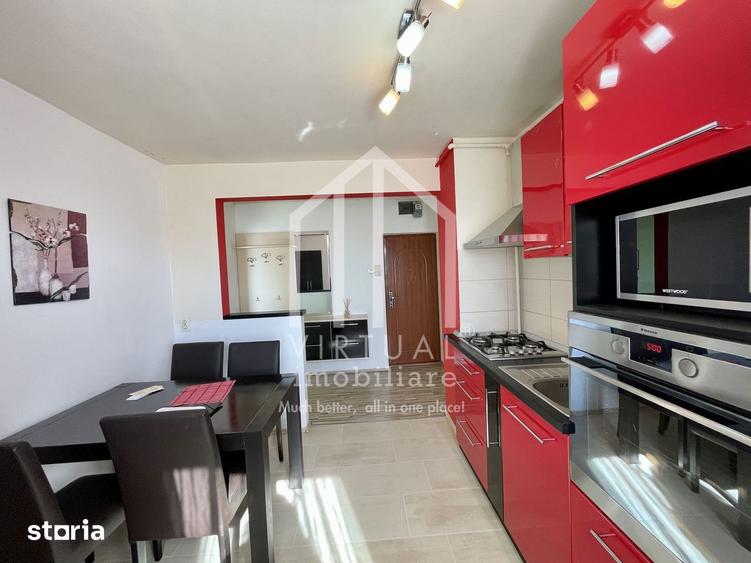 Apartament cu 3 camere, mobilat în Central
