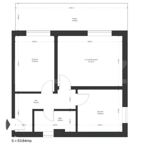 Apartament cu 3 camere în Ghirodei