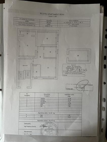 Apartament cu 3 camere decomandat, mobilat în Valea Lupului
