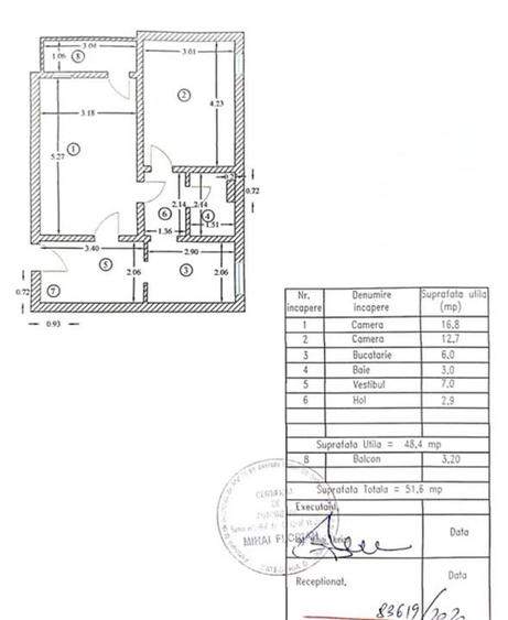 Apartament cu 2 camere circular în Berceni