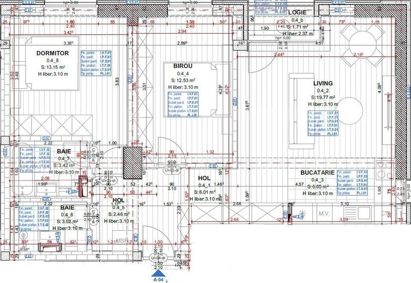 Apartament cu 3 camere în Bariera Vâlcii