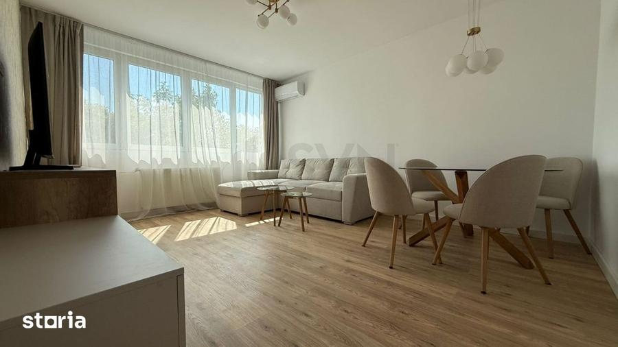 Apartament cu 3 camere decomandat, mobilat în Tineretului