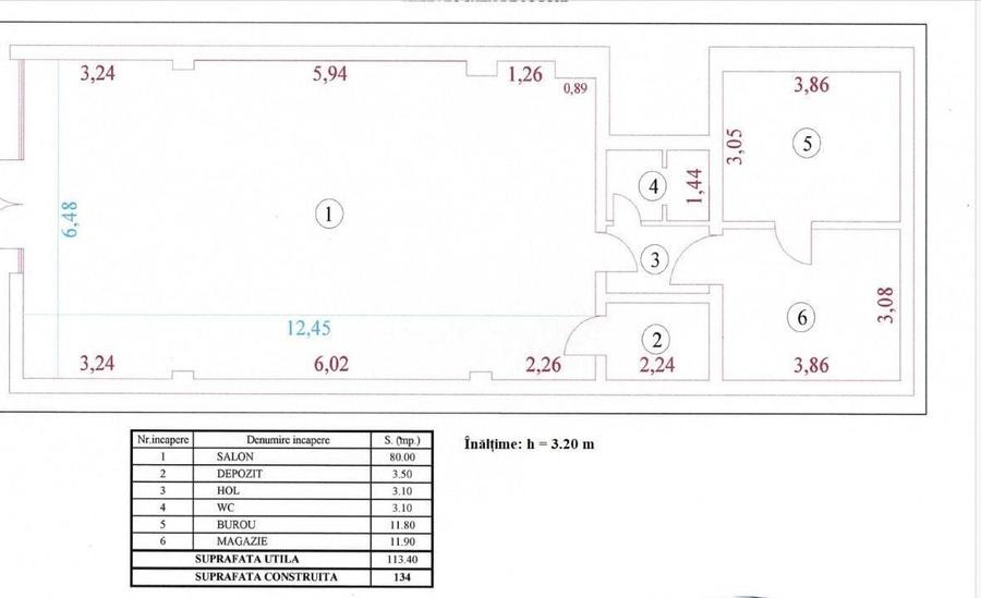 Spațiu comercial, de 113 mp, în Central