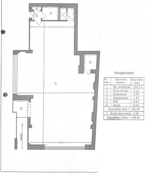 Spațiu comercial, de 136 mp, în Colentina