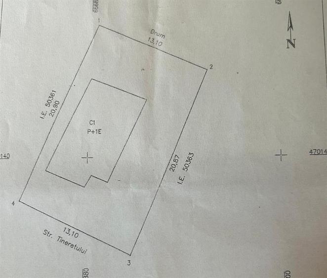 Casă individuală cu 4 camere cu Teren 273 Mp în Câmpineanca