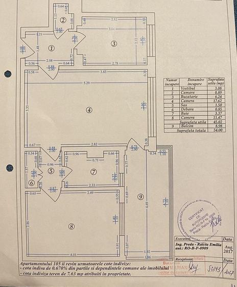 Apartament cu 2 camere semidecomandat, mobilat în Iancului