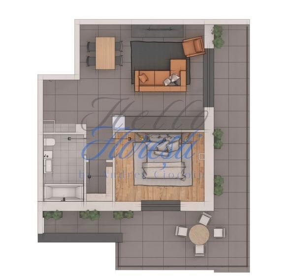 Apartament cu 2 camere în Florești — fotografia 1