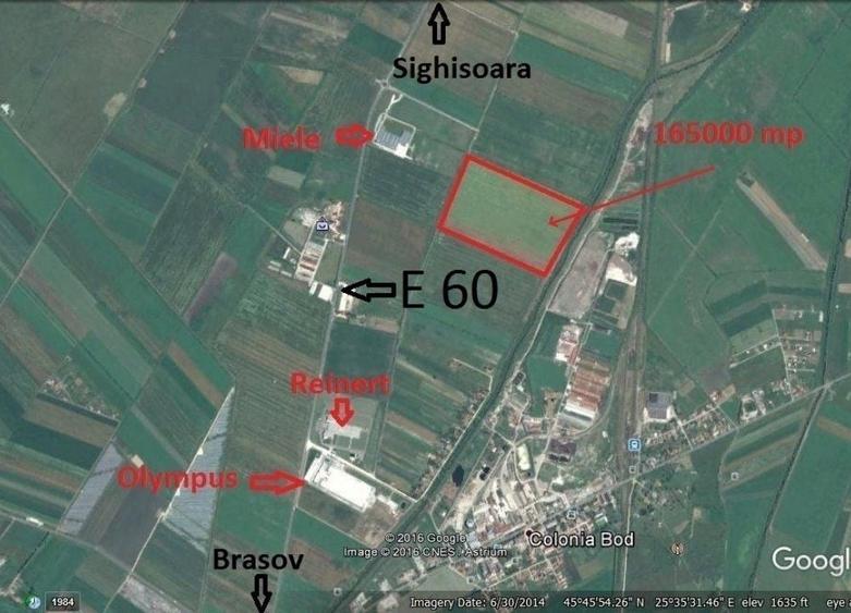 Teren Construcții intravilan de 165000 mp, în Feldioara