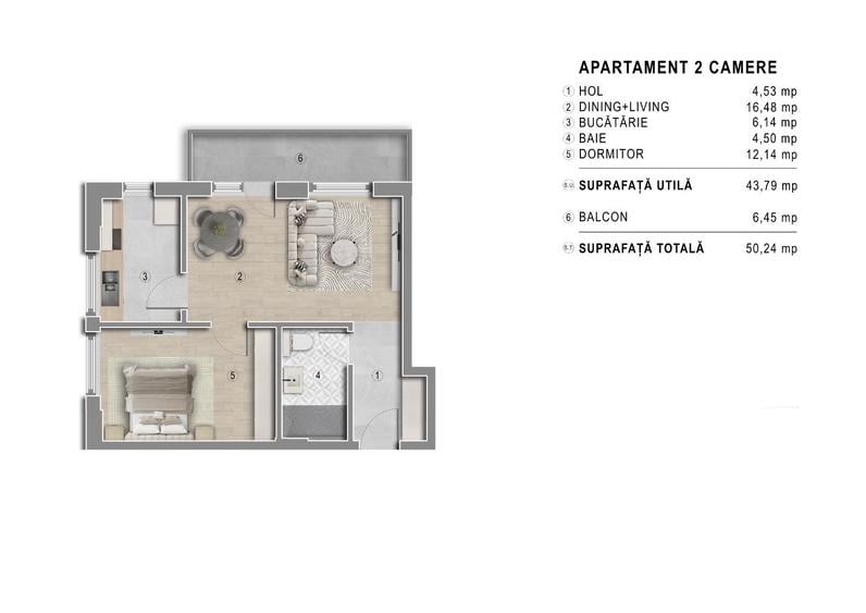 Apartament cu 2 camere, Pret Promotional, Bloc Boutique, Metrou Berceni - 4