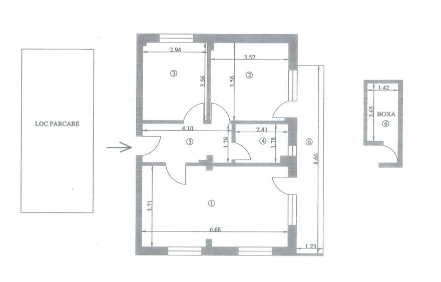 Apartament cu 3 camere decomandat în Valea Alba