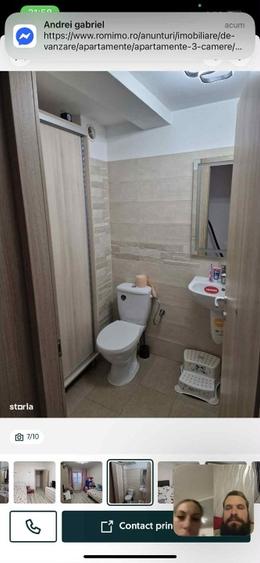 Apartament cu 3 camere semidecomandat în Fundeni