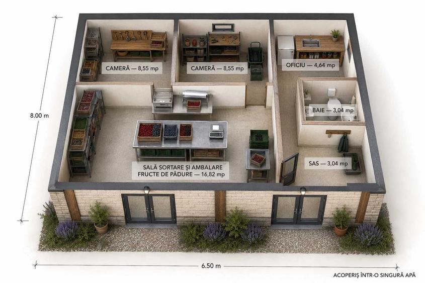 Vand anexa gospodareasca teren + fundatie + concept - 4