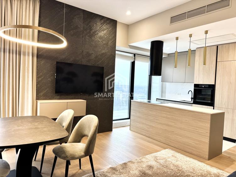 Apartament cu 3 camere, mobilat în Barbu Văcărescu