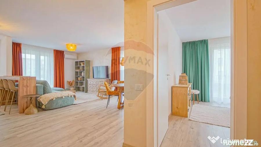 Apartament cu 2 camere semidecomandat în Noua