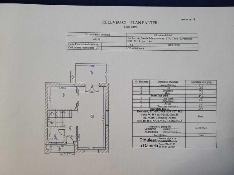 Casă cu 4 camere cu Teren 240 Mp în Berceni
