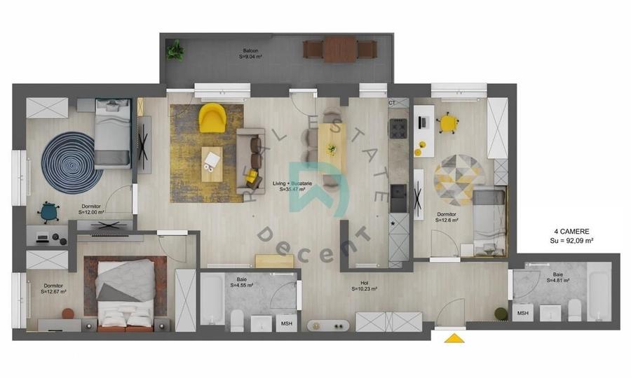 Apartament cu 4 camere în Șelimbăr