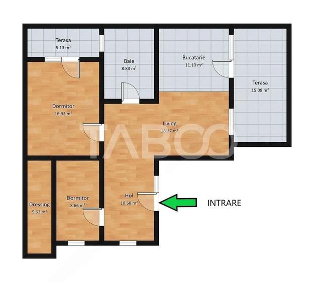 Apartament cu 3 camere semidecomandat în Calea Dumbrăvii