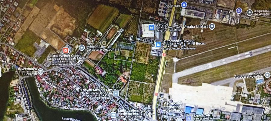 Teren intravilan de 10400 mp, în Băneasa