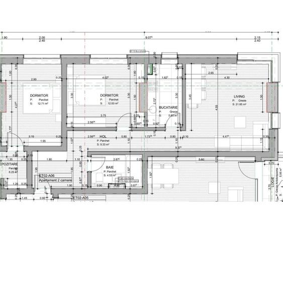 Apartament cu 2 camere în Aurel Vlaicu