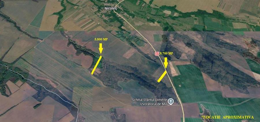 Teren agricol extravilan de 14500 mp, în Nicolinț