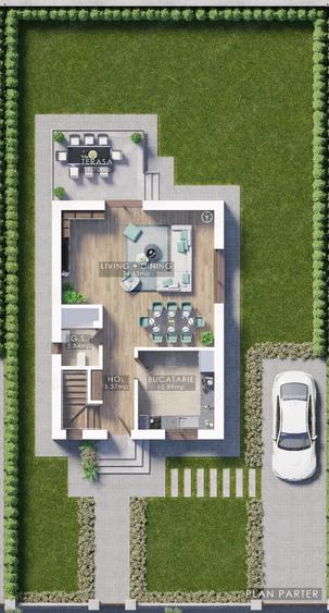 Casă cu 5 camere cu Teren 350 Mp în Bălăceanca