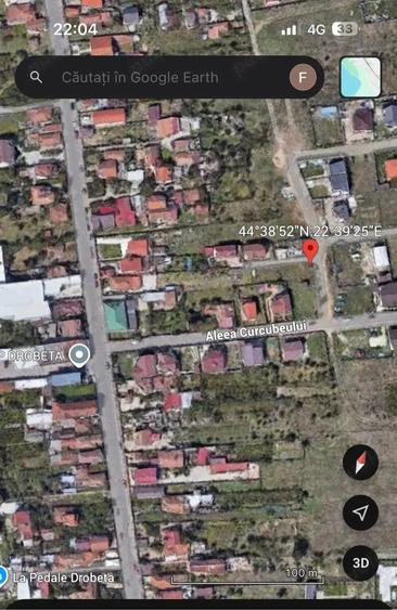 Teren de 1100 mp, în Mărăcineanu