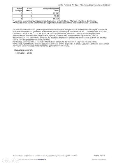Teren de 2078 mp, în Ciolpani