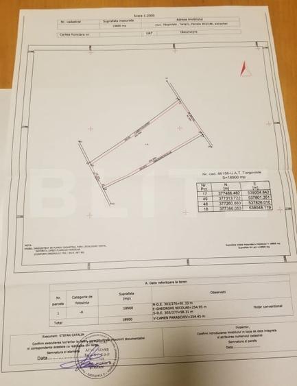 Teren agricol extravilan de 19800 mp, în Sud-Vest