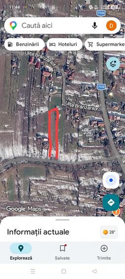 Teren de 2380 mp, în Mălureni